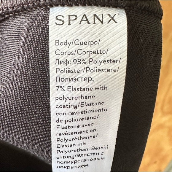 Spanx Leather-Like Jogger Pant Black Faux Leather Pocket High Waist 20283R - Picture 13 of 14